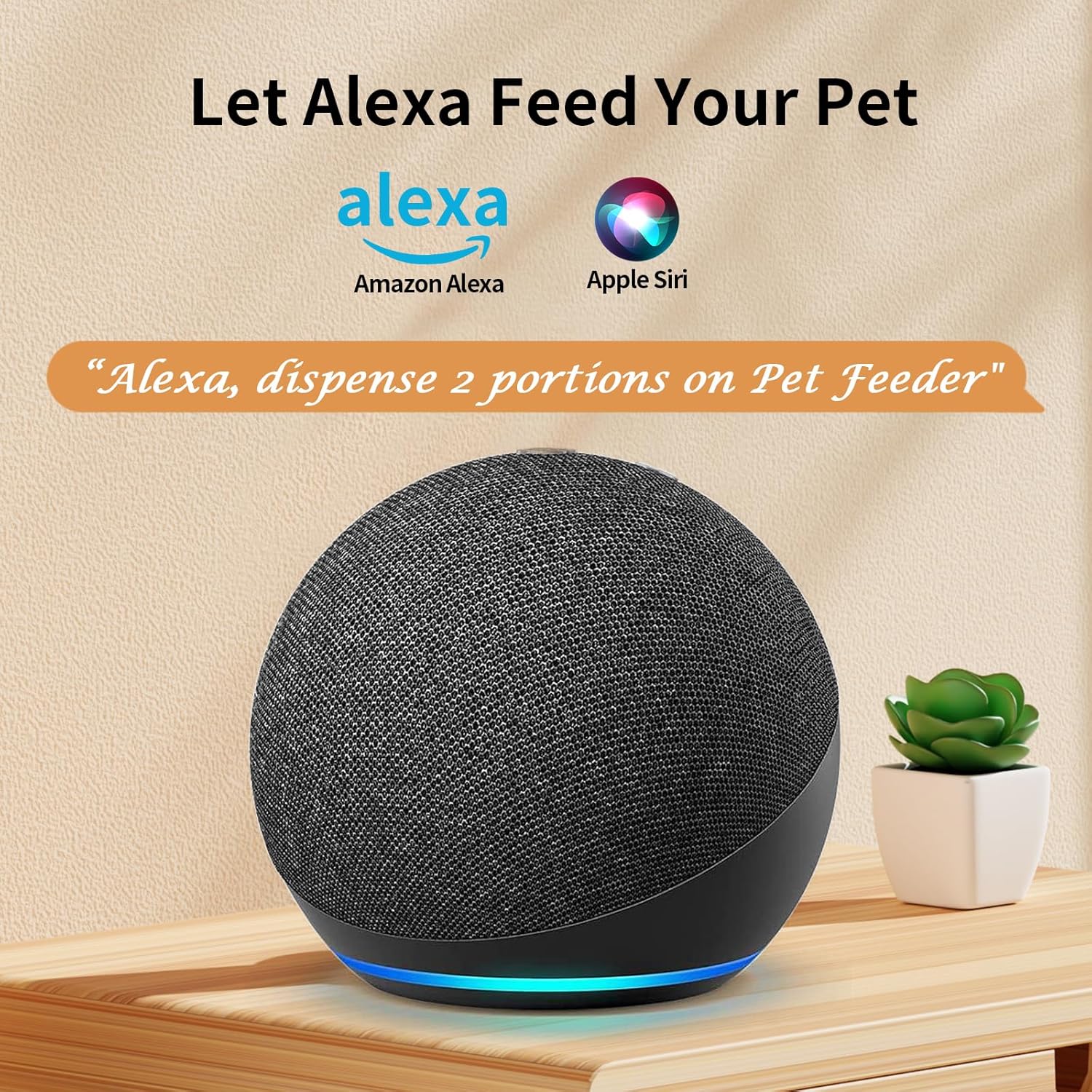 Automatic Cat Feeders with APP: Wifi Pet Dry Food Dispenser Compatible with Alexa & Echo,Smart Timed Auto Cat Feeder with Anti-Bite Power Cord for Cats, Dogs,Up to 10 Meals per Day(15 Cups