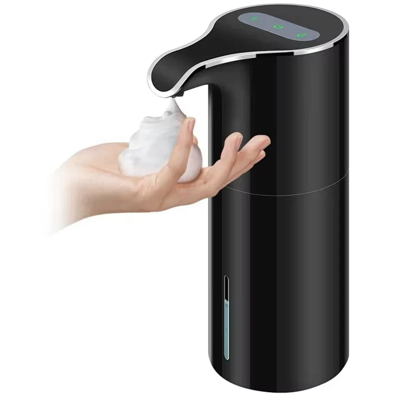 New Soap Dispenser Automatic Touchless Soap Dispenser USB Rechargeable Electric Soap Dispenser 450ML Black Foam Soap Dispen